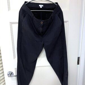 ECU - Size 16 - J.Jill Navy Blue Cotton Twill Pants